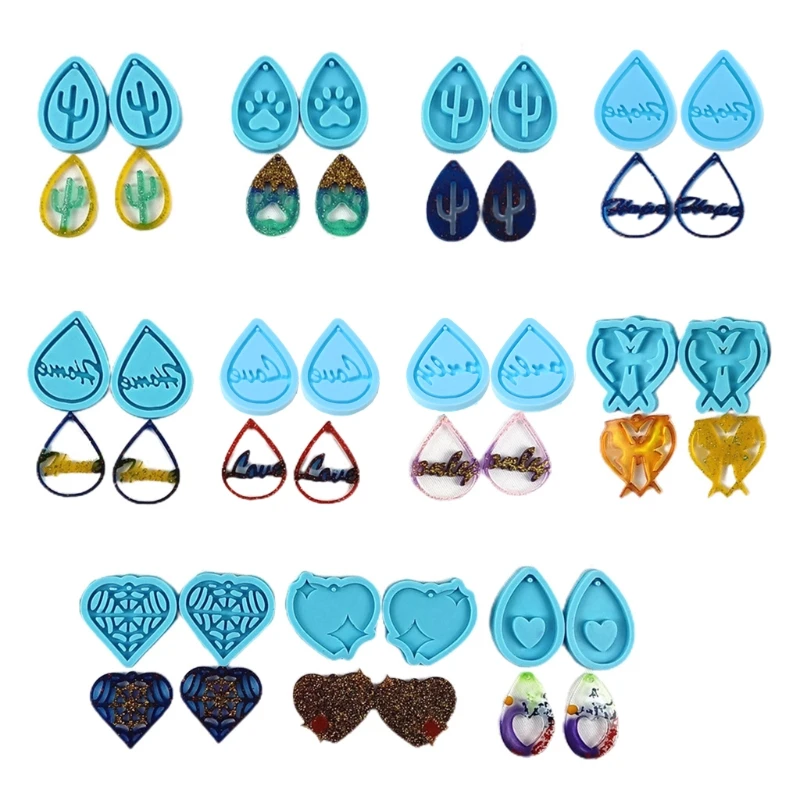 Epoxy Resin Mold Handmade Earrings Pendant Casting Silicone Mould DIY Crafts Jewelry Making Tool
Epoxy Resin Mold Handmade Earrings Pendant Casting Silicone Mould DIY Crafts Jewelry Making Tool