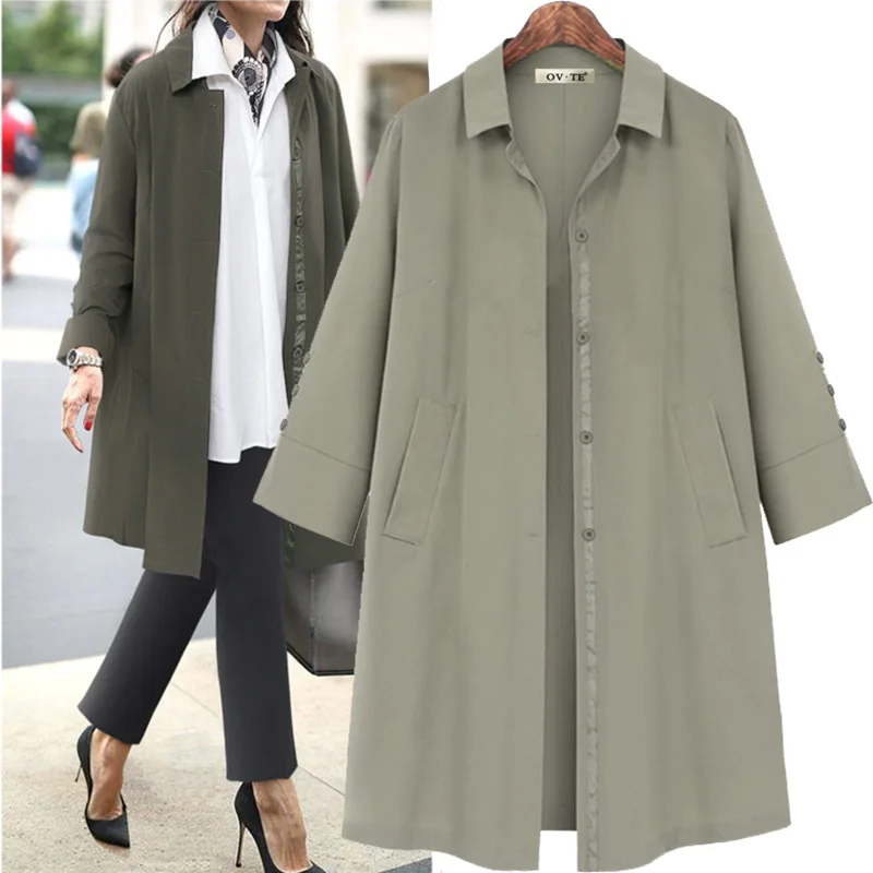 New Fashion 2021 Fall /Autumn Casual Vintage Single breasted Simple Classic Long Trench Women Coat Oversize Female Windbreaker
New Fashion 2021 Fall /Autumn Casual Vintage Single breasted Simple Classic Long Trench Women Coat Oversize Female Windbreaker