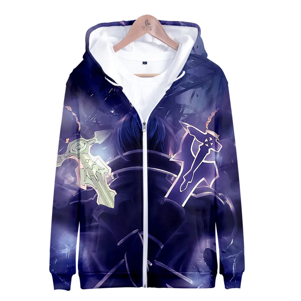 New Men/Women's Harajuku Streetwear kids Zipper hoodie Sword Art Online SAO 3D zip up Hoodies Anime Fans Jacket Clothes Sudadera
New Men/Women's Harajuku Streetwear kids Zipper hoodie Sword Art Online SAO 3D zip up Hoodies Anime Fans Jacket Clothes Sudadera