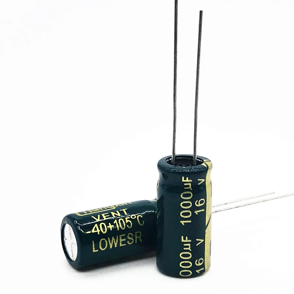 10Pcs high frequency low impedance 16V 1000UF 8*16mm aluminum electrolytic capacitor 1000uf 16v 20%
10Pcs high frequency low impedance 16V 1000UF 8*16mm aluminum electrolytic capacitor 1000uf 16v 20%