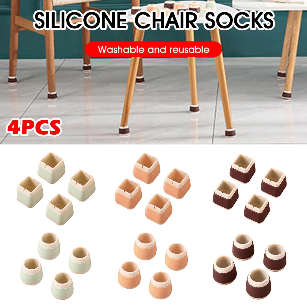 4pcs Silicone Chair Leg Cover Hardwood Floor Protector Furniture Leg Caps Non-Slip Washable Chair Leg Socks Anti Noise Cover
4pcs Silicone Chair Leg Cover Hardwood Floor Protector Furniture Leg Caps Non-Slip Washable Chair Leg Socks Anti Noise Cover