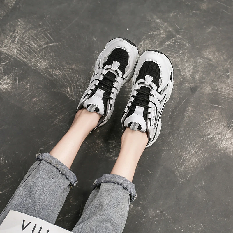 New Spring AUtumn Fashion Thick Sole Platform Sneakers Women Vulcanize Shoes Mixed Color Chunky Shoes Women Trainers Soft Shoes
New Spring AUtumn Fashion Thick Sole Platform Sneakers Women Vulcanize Shoes Mixed Color Chunky Shoes Women Trainers Soft Shoes