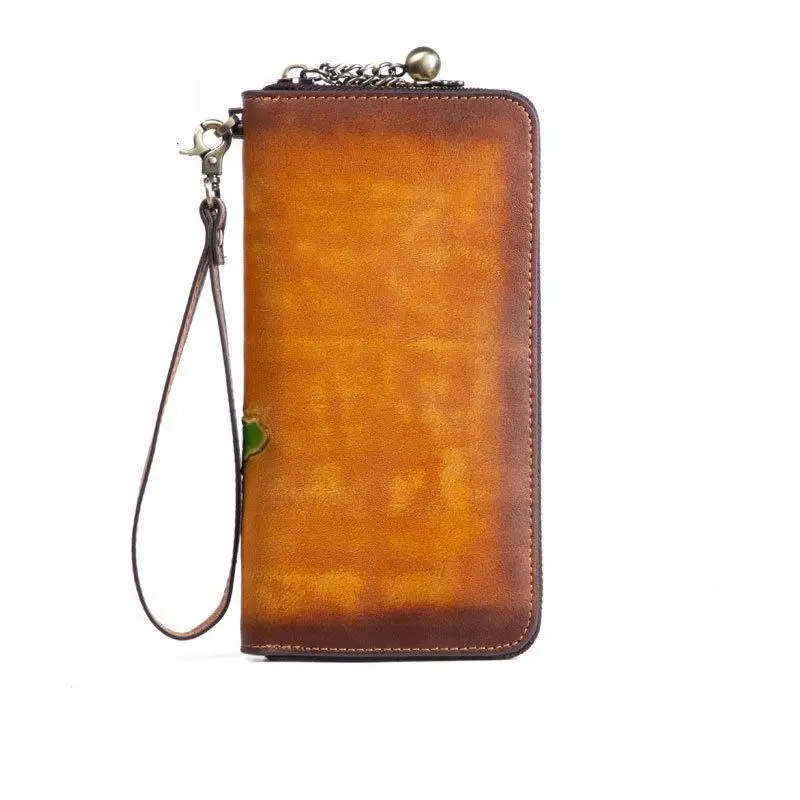 YourSeason Genuine Leather Ladies Retro Embossed Long Hand Wallet Zipper Cowhide Female Card Holder Hand Painted Phone Purse 
YourSeason Genuine Leather Ladies Retro Embossed Long Hand Wallet Zipper Cowhide Female Card Holder Hand Painted Phone Purse
