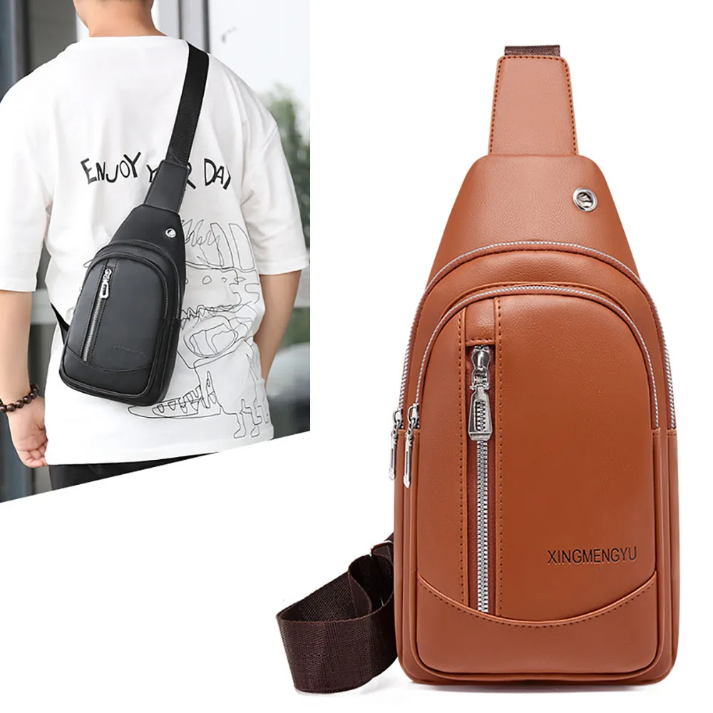 PU Leather Men Chest Bag Business Travel Crossbody Bags For Men Waterproof Headphone Hole School Men Shoulder Bag
PU Leather Men Chest Bag Business Travel Crossbody Bags For Men Waterproof Headphone Hole School Men Shoulder Bag