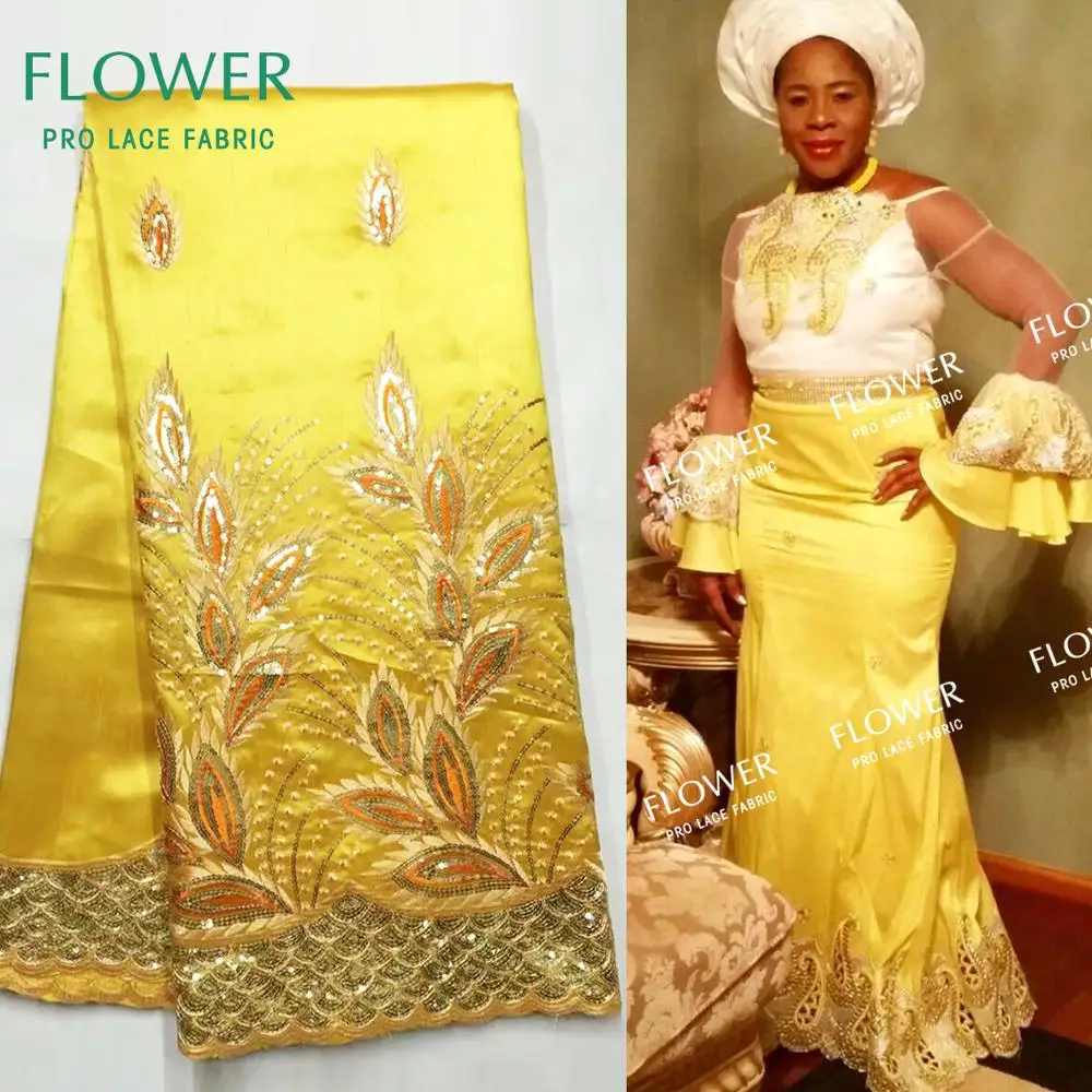 Yellow Color African Nigerian George Lace Fabrics With Gold Line Embroidery Guipure Indian Guinea Wedding Laces George Material
Yellow Color African Nigerian George Lace Fabrics With Gold Line Embroidery Guipure Indian Guinea Wedding Laces George Material