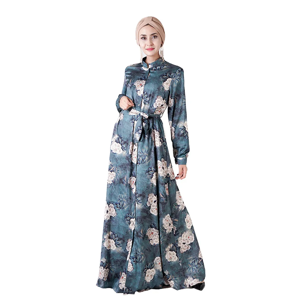 Summer Dubai Robe Three-dimensional Digital Printing Long-sleeved Dress Ethnic Women's Clothing Middle Eastern Women's Clothing
Summer Dubai Robe Three-dimensional Digital Printing Long-sleeved Dress Ethnic Women's Clothing Middle Eastern Women's Clothing