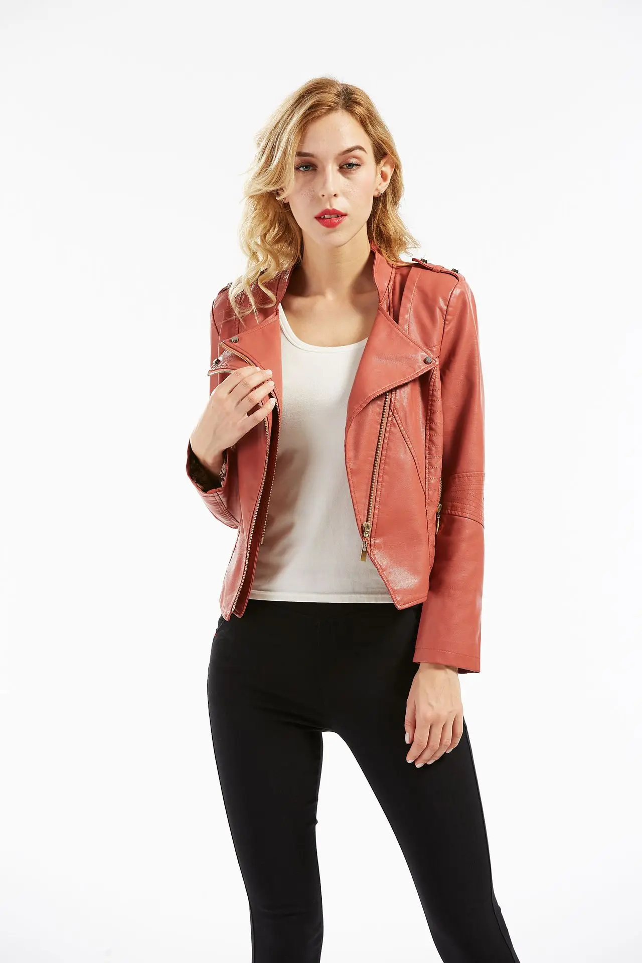 Autumn new women's large leather PU casual leather style versatile women's leather jacket
Autumn new women's large leather PU casual leather style versatile women's leather jacket