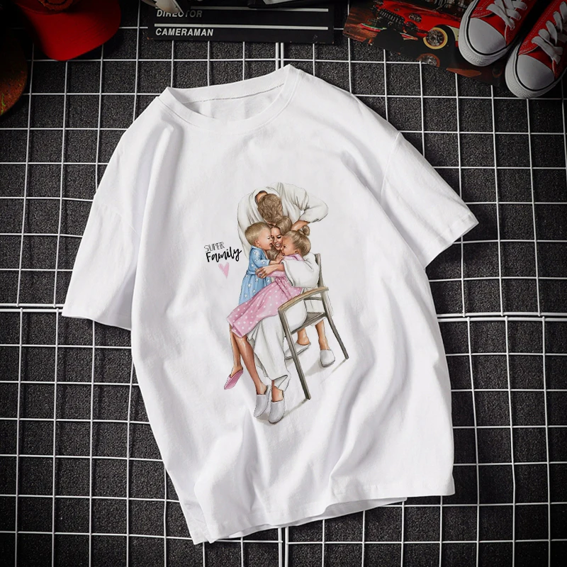 Mother and Daughter Print T-shirt family Sleeve Fun T-Shirt Lady Casual sweet heart T-shirt fashion casual Tshirt
Mother and Daughter Print T-shirt family Sleeve Fun T-Shirt Lady Casual sweet heart T-shirt fashion casual Tshirt