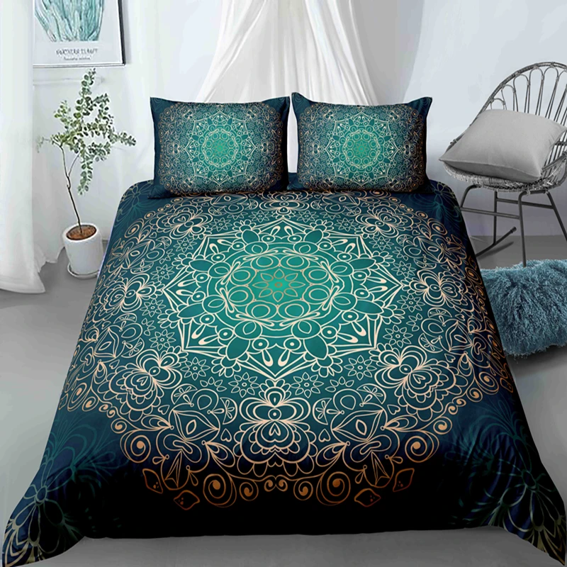 Wholesale Mandala Style Duvet Cover Set Single Queen Size Bedding Sets Bohemia Flowers Home Textiles Bedclothes 2/3pcs
Wholesale Mandala Style Duvet Cover Set Single Queen Size Bedding Sets Bohemia Flowers Home Textiles Bedclothes 2/3pcs