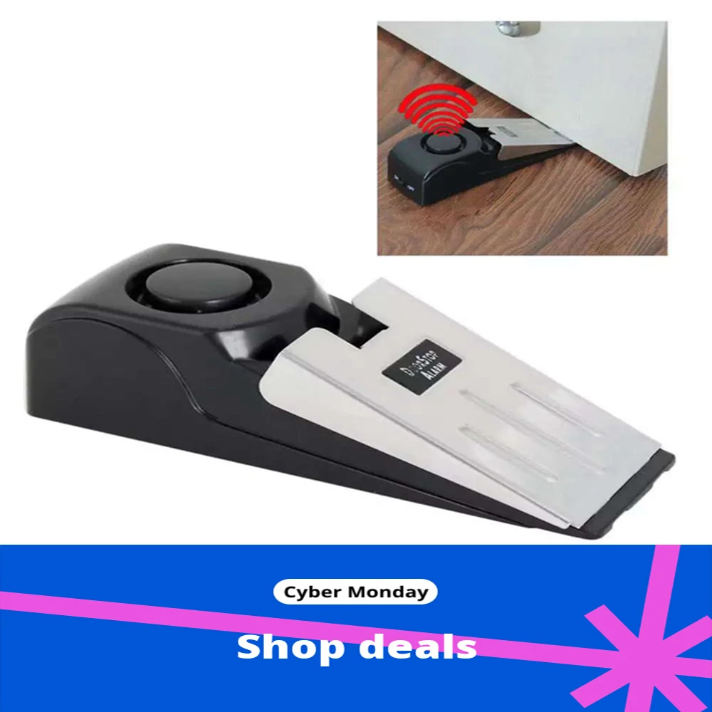 Wireless 125DB Door Stop Lock Vibration Sensor Hotel Alarm System Security Anti-theft Home Block Vibration Doorstop Alarm
Wireless 125DB Door Stop Lock Vibration Sensor Hotel Alarm System Security Anti-theft Home Block Vibration Doorstop Alarm
