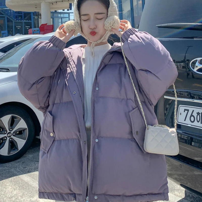 Parkas Women Hooded Solid Bubble Coat Leisure Chic Oversize Ins Retro Simple Winter Coats Korean Fashion Daily Streetwear New
Parkas Women Hooded Solid Bubble Coat Leisure Chic Oversize Ins Retro Simple Winter Coats Korean Fashion Daily Streetwear New