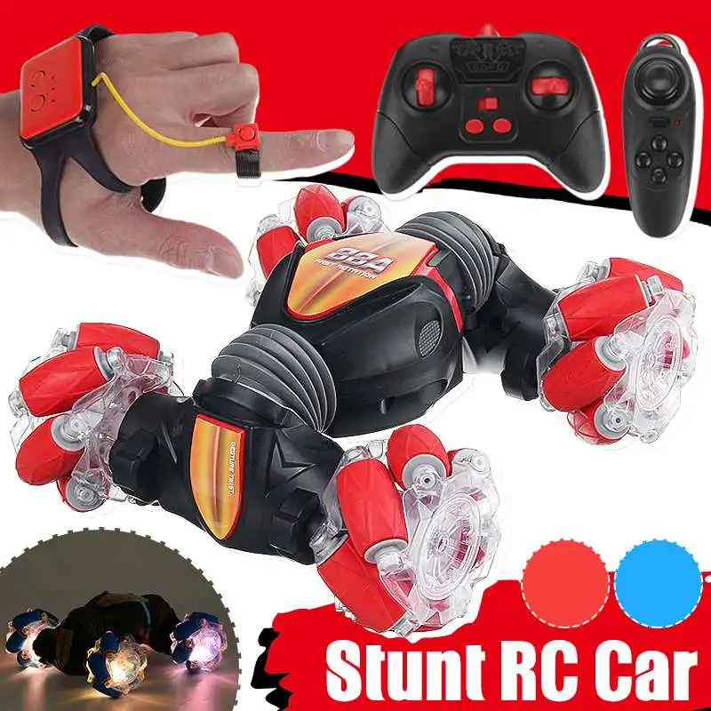 4WD 2.4G Stunt RC Car 360°Rotation Drift Gesture Induction Control Car Twisting Off-road Vehicle with Light Music Drift Toy Gift
4WD 2.4G Stunt RC Car 360°Rotation Drift Gesture Induction Control Car Twisting Off-road Vehicle with Light Music Drift Toy Gift