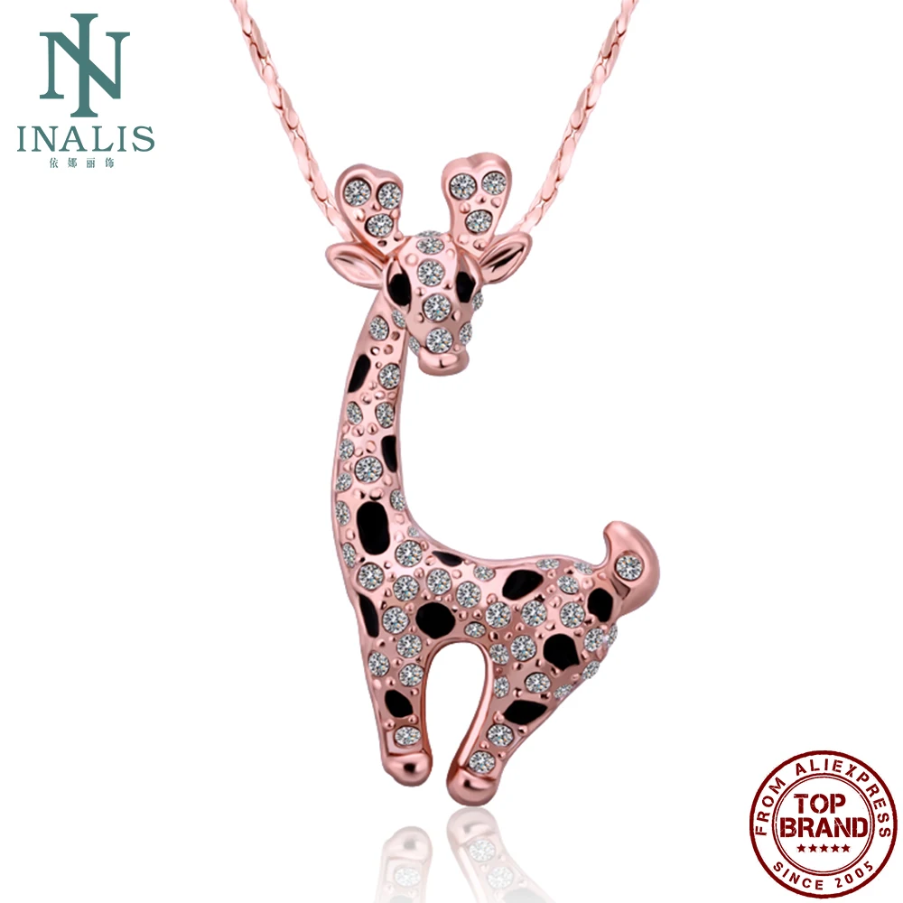 INALIS Rose Gold Rhinestone Giraffe Pendant Necklace For Women Party Popular Send Girlfriend Fashion Necklaces 2021 Best Selling
INALIS Rose Gold Rhinestone Giraffe Pendant Necklace For Women Party Popular Send Girlfriend Fashion Necklaces 2021 Best Selling