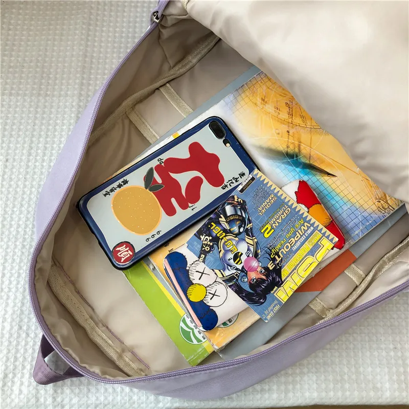 DCIMOR New Solid Color Waterproof Nylon Women Backpack Female Transparent Pocket Schoolbag for Cute Girls Insert Buckle Book Bag
DCIMOR New Solid Color Waterproof Nylon Women Backpack Female Transparent Pocket Schoolbag for Cute Girls Insert Buckle Book Bag