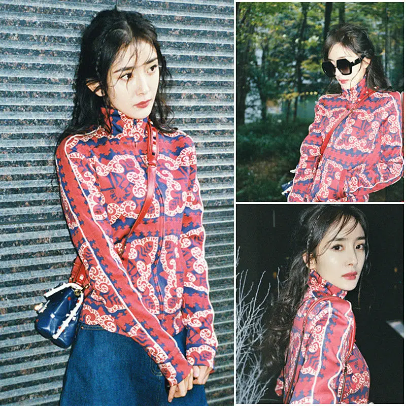 Coat Spring and Autumn New Red Letter Printing Screen Infrared Set Women's Stand Collar Zipper Top
Coat Spring and Autumn New Red Letter Printing Screen Infrared Set Women's Stand Collar Zipper Top