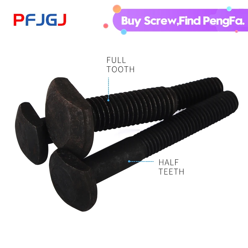Peng Fa 2/1PCS M6 M8 M10 carbon steel bolts black 4.8 strength screw T type platen bolt
Peng Fa 2/1PCS M6 M8 M10 carbon steel bolts black 4.8 strength screw T type platen bolt