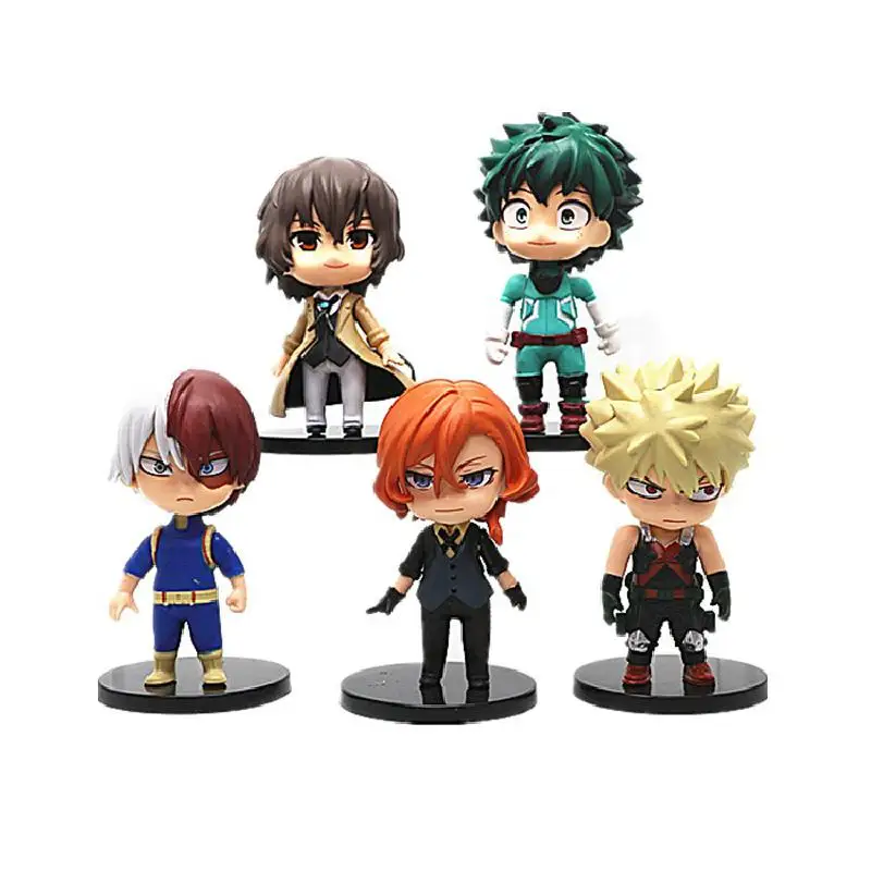 2021 My hero college Bungo Stray Dogs, decorative toys, Q version, 5 PCs/Pack Figurine de Collection My Hero Academia
2021 My hero college Bungo Stray Dogs, decorative toys, Q version, 5 PCs/Pack Figurine de Collection My Hero Academia