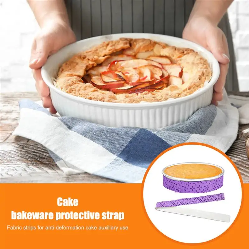 Cake Pan Strips Adjustable Protective Bandage DIY Baking Tool Prevent Cake from Cracking Deformation Belt for Baking Moist 
Cake Pan Strips Adjustable Protective Bandage DIY Baking Tool Prevent Cake from Cracking Deformation Belt for Baking Moist
