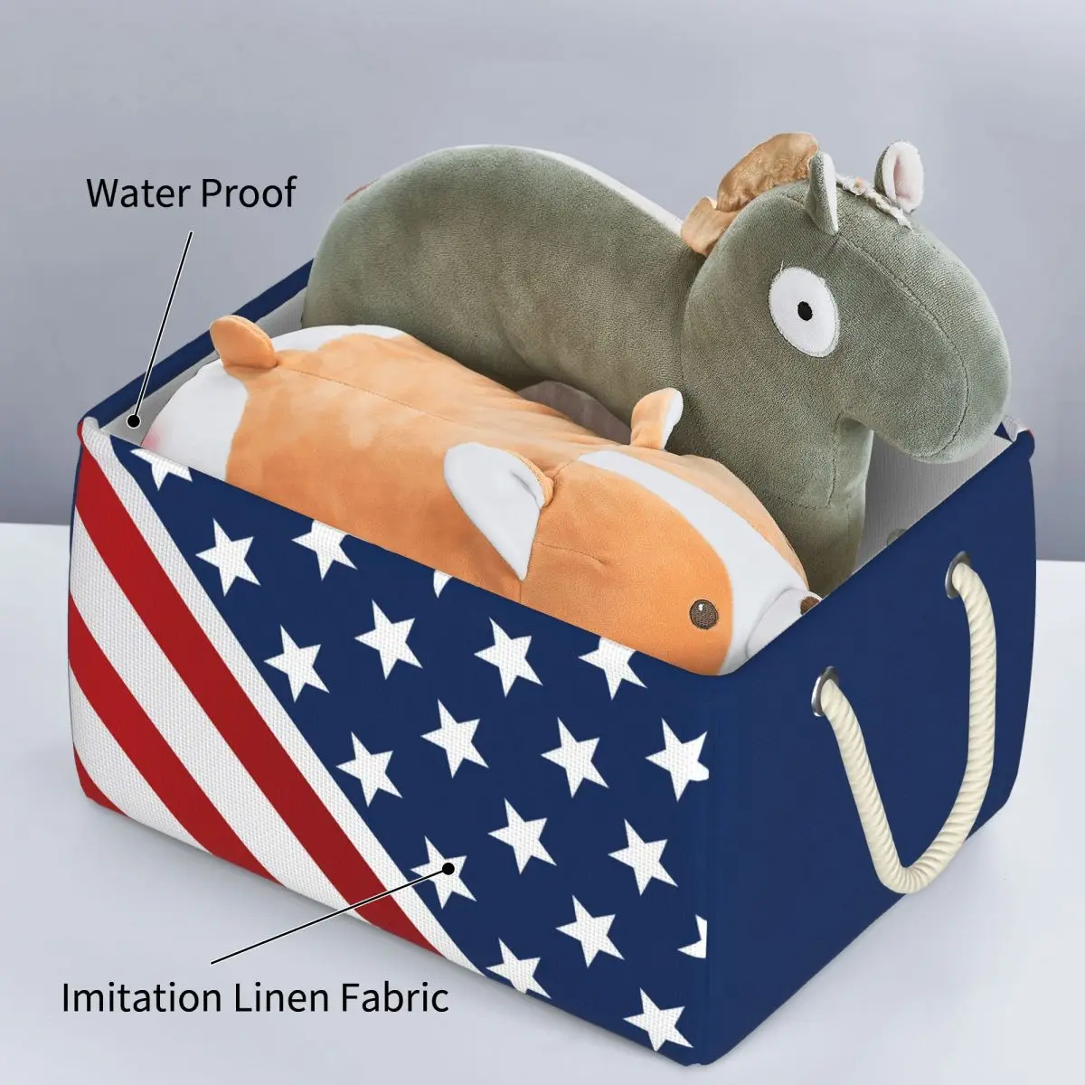 U.S.A Patriotism Storage baskets children's toy storage boxes clothes storage baskets office storage boxe 
U.S.A Patriotism Storage baskets children's toy storage boxes clothes storage baskets office storage boxe