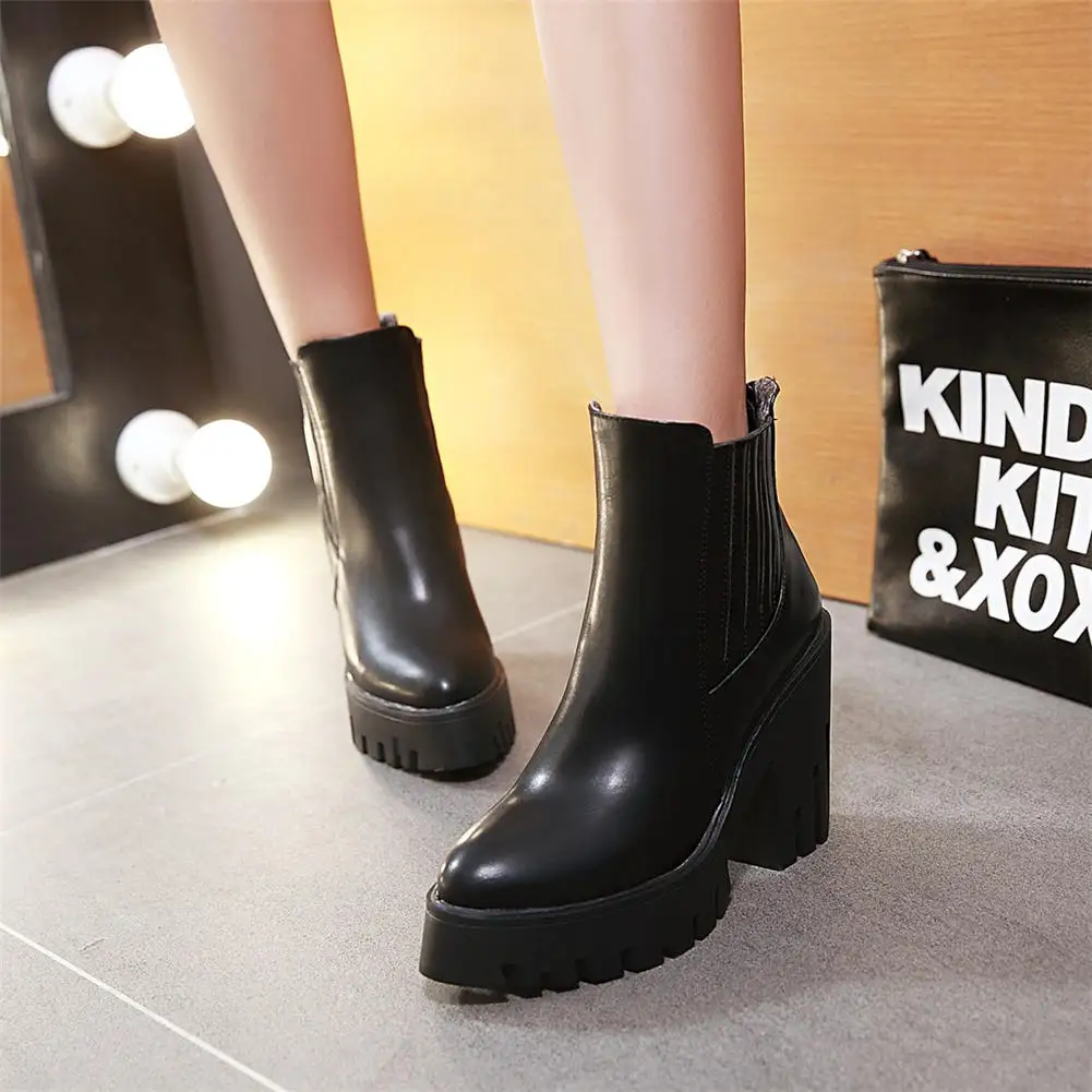 DORATASIA Brand New Female Pointed Toe Platform Ankle Boots 2020 Autumn Concise Boots Women Thick High Heels Zip Shoes Woman
DORATASIA Brand New Female Pointed Toe Platform Ankle Boots 2020 Autumn Concise Boots Women Thick High Heels Zip Shoes Woman