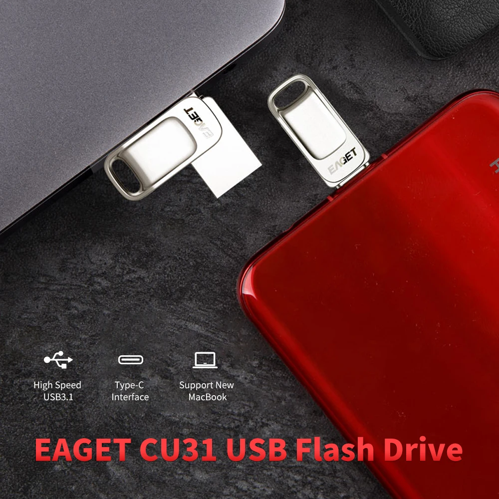 USB флеш-накопитель EAGET CU31, 32/64/128 ГБ, высокоскоростной металлический двухцелевой usb-диск USB 3,0 Type-C для смартфонов Type-C, ПК, ноутбуков
USB флеш-накопитель EAGET CU31, 32/64/128 ГБ, высокоскоростной металлический двухцелевой usb-диск USB 3,0 Type-C для смартфонов Type-C, ПК, ноутбуков