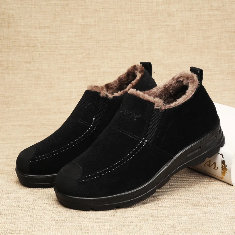 Lazy shoes Thick warm Cotton boots winter snow boots Soft bottom Round shape Solid color Men cotton boots Flat heel New 2021
Lazy shoes Thick warm Cotton boots winter snow boots Soft bottom Round shape Solid color Men cotton boots Flat heel New 2021