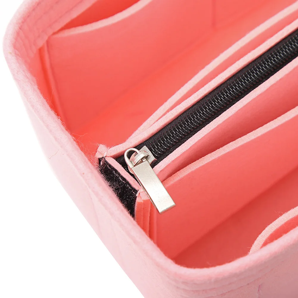 Portable Travel Large Capacity Felt Zipper Makeup Storage Bag Cosmetic Organizer 
Portable Travel Large Capacity Felt Zipper Makeup Storage Bag Cosmetic Organizer