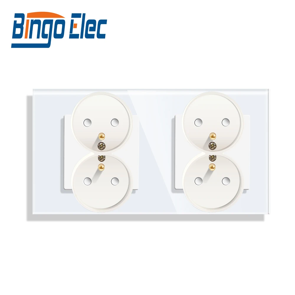 Bingoelec Poland French Standard Double French Wall Socket 16A Crystal Glass Panel 157mm
Bingoelec Poland French Standard Double French Wall Socket 16A Crystal Glass Panel 157mm