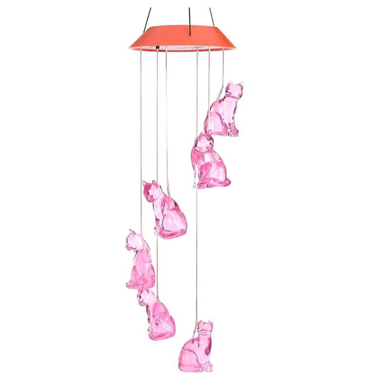 Colors Changing Solar Cat Wind Chimes for Outside,Waterproof Cat Wind Chime Colorful Light for Party,Yard,Garden Decor
Colors Changing Solar Cat Wind Chimes for Outside,Waterproof Cat Wind Chime Colorful Light for Party,Yard,Garden Decor