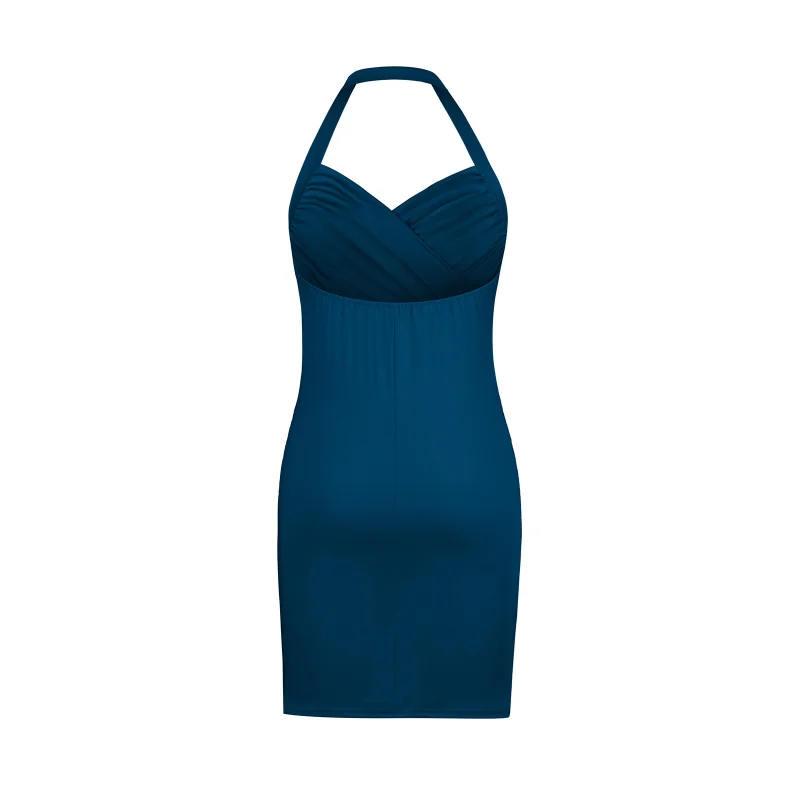 Casual Sleeveless Backless V-neck Open Back Sexy Slim Dress Solid color maxi Pleated Mini dress summer sundresses Party dresses
Casual Sleeveless Backless V-neck Open Back Sexy Slim Dress Solid color maxi Pleated Mini dress summer sundresses Party dresses