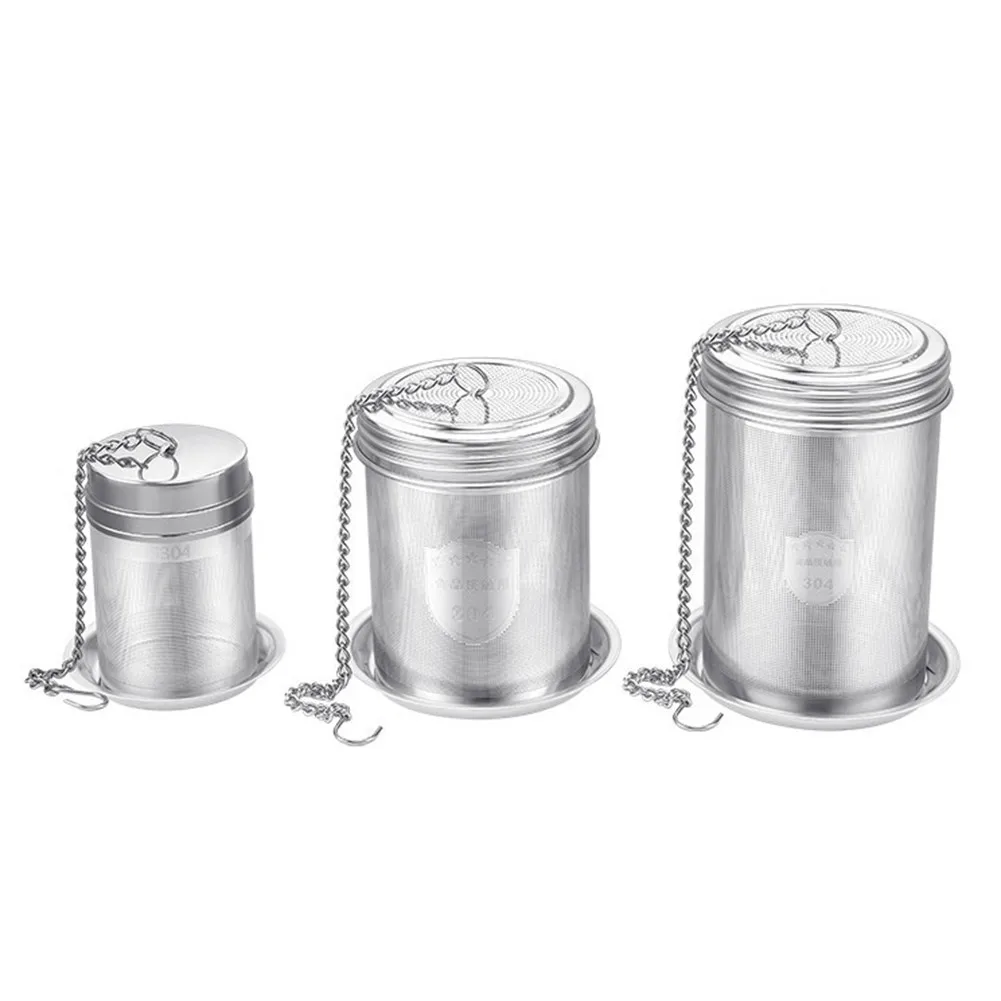 New Stainless Steel Tea Infuser Locking Spice Leaf Tea Ball Strainer Mesh Tea Filters Home Kitchen Parts Hanging Teapot 3 Size
New Stainless Steel Tea Infuser Locking Spice Leaf Tea Ball Strainer Mesh Tea Filters Home Kitchen Parts Hanging Teapot 3 Size