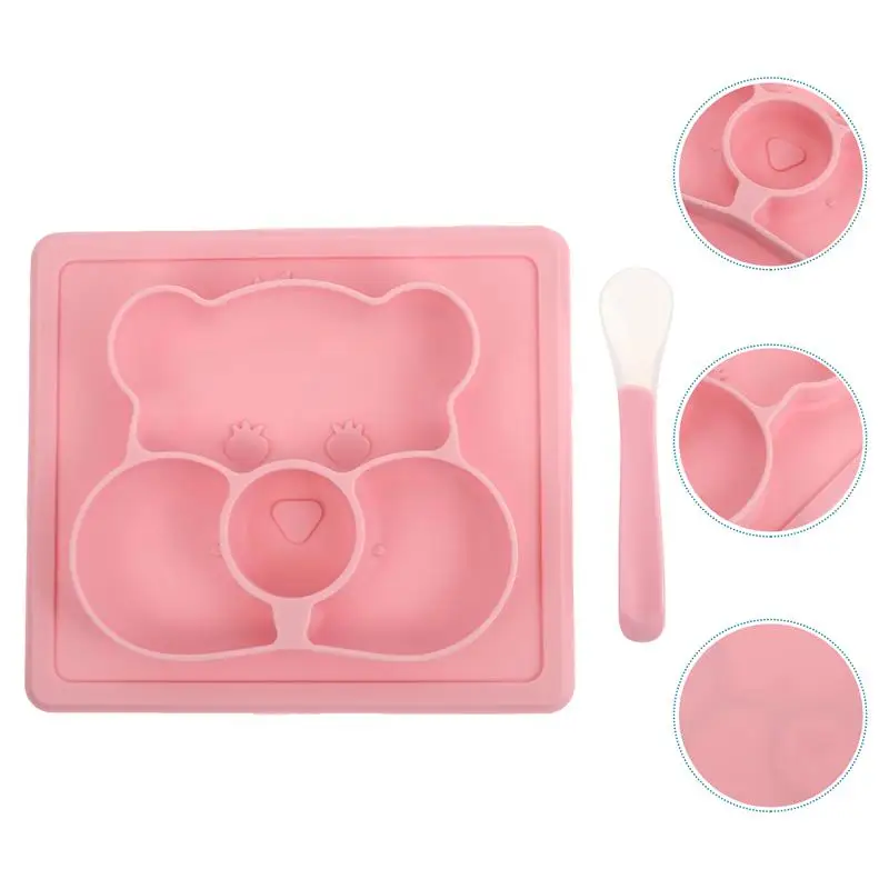 Silicone Baby Plate Non-Slip Suction Feeding Plate Baby Plate with Spoon
Silicone Baby Plate Non-Slip Suction Feeding Plate Baby Plate with Spoon