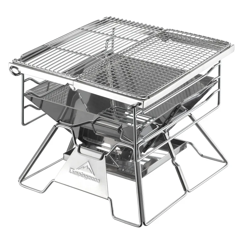 WolFAce Portable Stainless Steel BBQ Grill Non-stick Surface Folding Barbecue Grill Outdoor Camping Picnic Tool New Dropshipping
WolFAce Portable Stainless Steel BBQ Grill Non-stick Surface Folding Barbecue Grill Outdoor Camping Picnic Tool New Dropshipping
