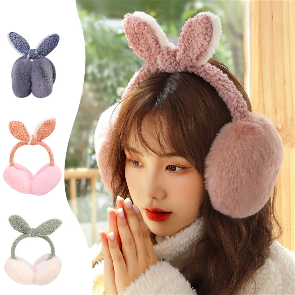 Korean Version Lovely Winter Warm Bunny Ear Warmers Plush Earmuffs For Women Playful Girls Ear Muffs Cold Protection Warm
Korean Version Lovely Winter Warm Bunny Ear Warmers Plush Earmuffs For Women Playful Girls Ear Muffs Cold Protection Warm