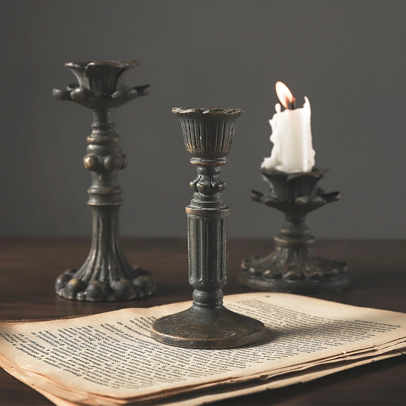 French Classical Style Candle Holder Resin Ornaments Retro Nostalgic Household Goods Classic Crafts Sculpture
French Classical Style Candle Holder Resin Ornaments Retro Nostalgic Household Goods Classic Crafts Sculpture