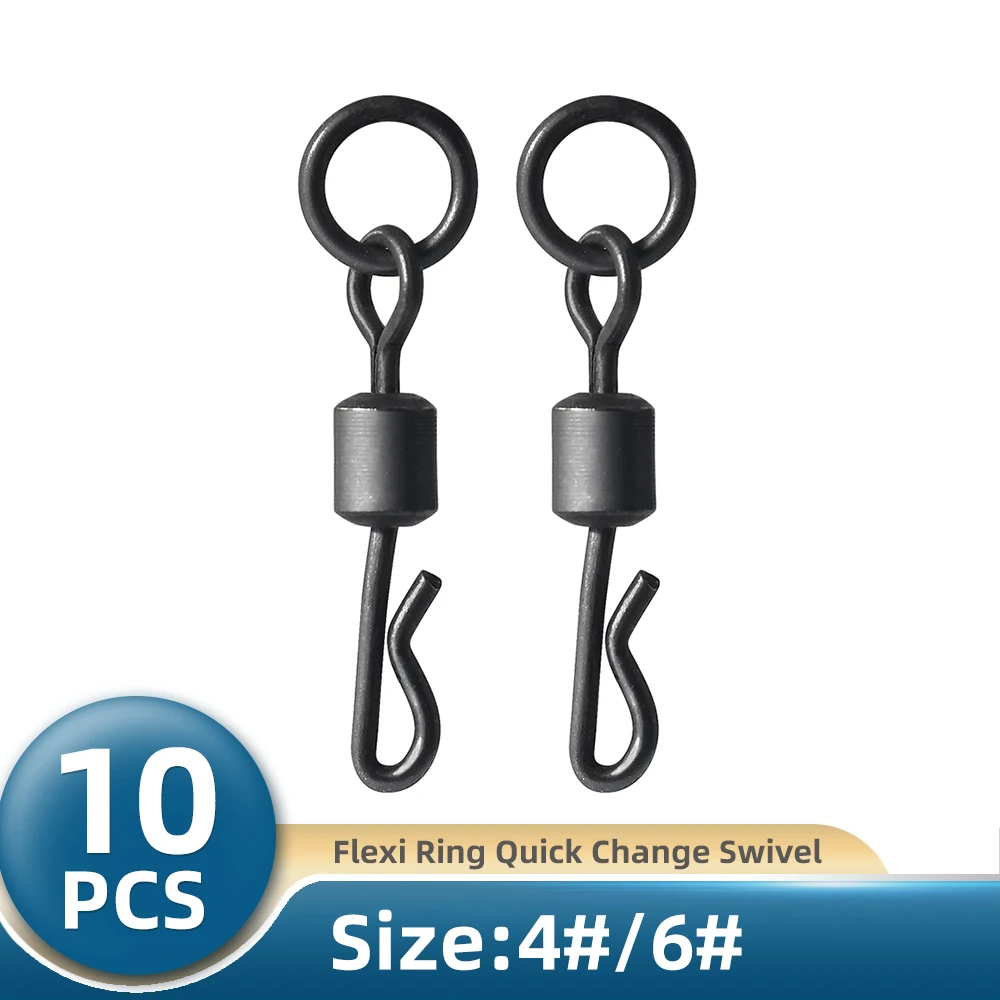 TIANNSII 10 шт. Быстросменные гибкие кольцевые Вертлюги матовые черные кольцевые крючки для ловли карпа рыболовные аксессуары Вертлюги Chod Ronnie Rig
TIANNSII 10 шт. Быстросменные гибкие кольцевые Вертлюги матовые черные кольцевые крючки для ловли карпа рыболовные аксессуары Вертлюги Chod Ronnie Rig