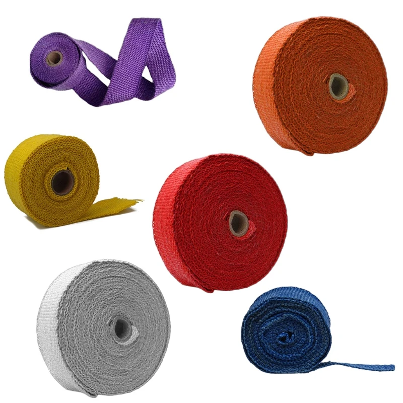 5/10/15M Fiber Roll Auto Motorcycle Exhaust Pipe Insulation Heat Wrap Tape Belt for Wrapping Wiring Harness
5/10/15M Fiber Roll Auto Motorcycle Exhaust Pipe Insulation Heat Wrap Tape Belt for Wrapping Wiring Harness