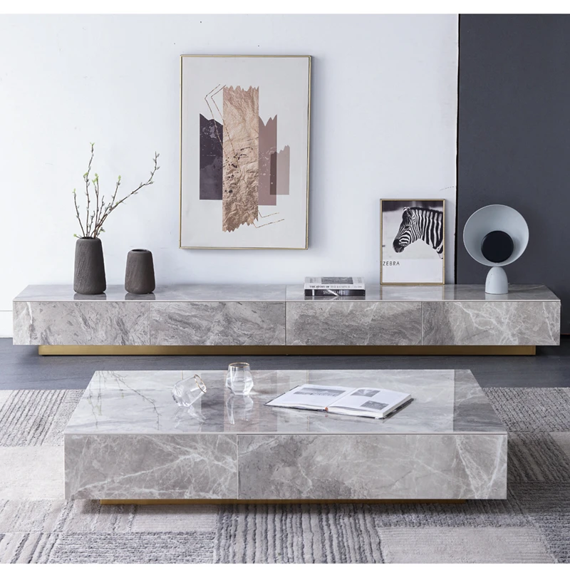 Italian Luxury Glossy Surface Marble Rock Tea Table TV Cabinet Modern Simple Living Room Household Storage Cabinet Large Tables
Italian Luxury Glossy Surface Marble Rock Tea Table TV Cabinet Modern Simple Living Room Household Storage Cabinet Large Tables
