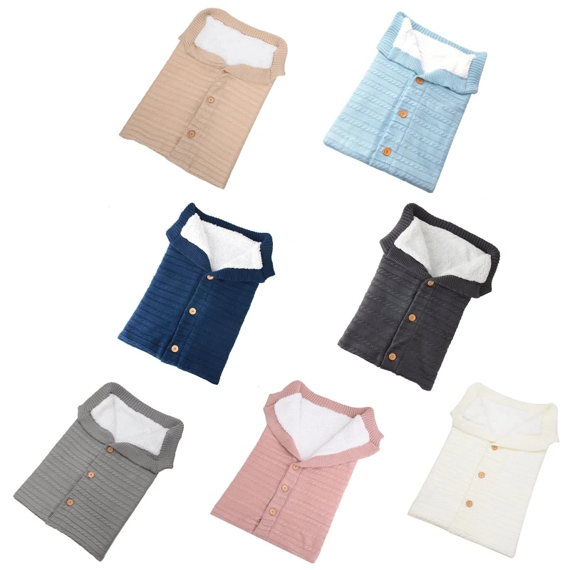 Newborn Baby Swaddle Blanket Thicken Warm Stroller Knit Sleepsack Toddler Infants Sleeping Bag Wrap for Girl Boy
Newborn Baby Swaddle Blanket Thicken Warm Stroller Knit Sleepsack Toddler Infants Sleeping Bag Wrap for Girl Boy