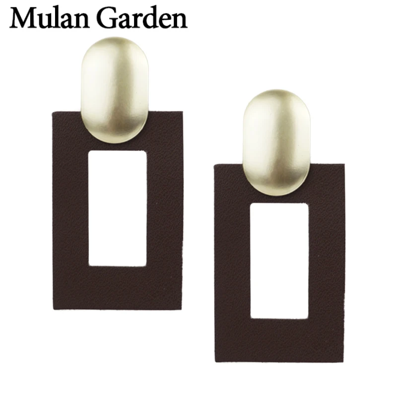 M&G Rectangle Real Leather Earrings for Women Simple Dangle Fashion Statement Earrings Leather Feather Jewelry Accessories Gifts
M&G Rectangle Real Leather Earrings for Women Simple Dangle Fashion Statement Earrings Leather Feather Jewelry Accessories Gifts