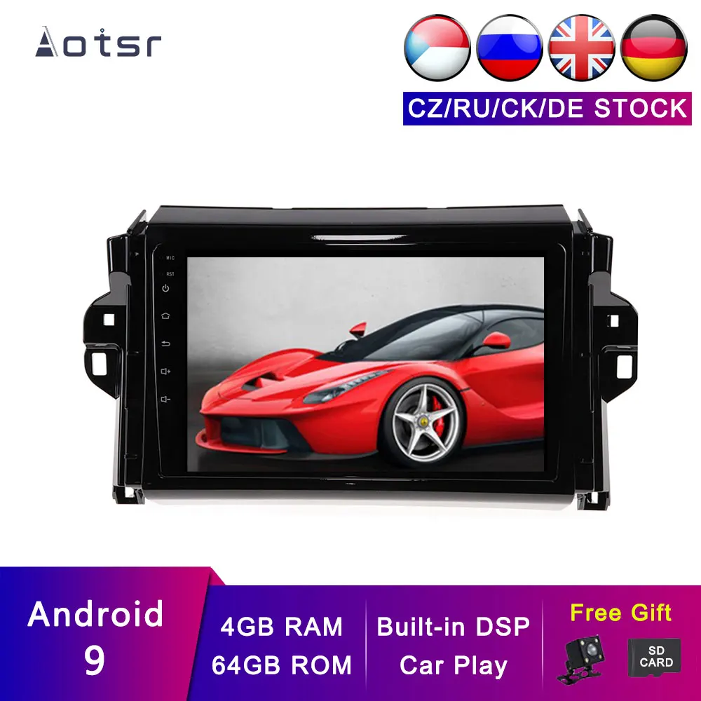 AOTSR Android 9 Car Navigation Tracker For Toyota Hilux 2015-2018 Car GPS Tape Recorder Multimedia Player Stereo Head Unit 4G+64
AOTSR Android 9 Car Navigation Tracker For Toyota Hilux 2015-2018 Car GPS Tape Recorder Multimedia Player Stereo Head Unit 4G+64