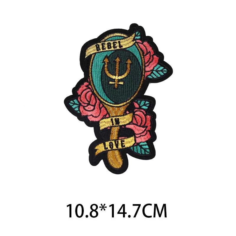 Fashion Cartoon Fairy Magic Wand Punk Embroidered Patches Iron On Exquisite Appliques Diy Coats Hats Bags Badges Accessories
Fashion Cartoon Fairy Magic Wand Punk Embroidered Patches Iron On Exquisite Appliques Diy Coats Hats Bags Badges Accessories