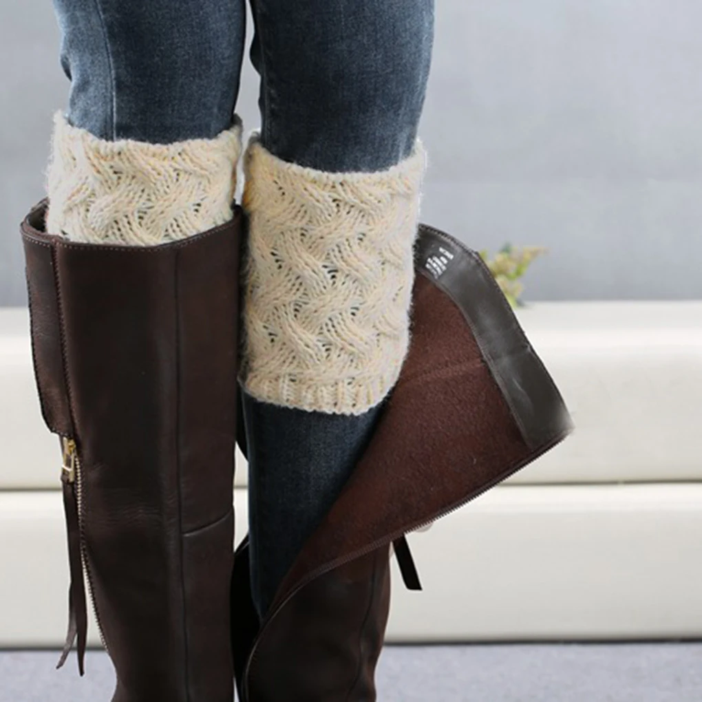 8 Colors Women Knit Leg Warmer Short Boot Cuffs Buttons Crochet Boot Socks Knitted Gaiters Leg Warmers for Autumn Winter
8 Colors Women Knit Leg Warmer Short Boot Cuffs Buttons Crochet Boot Socks Knitted Gaiters Leg Warmers for Autumn Winter