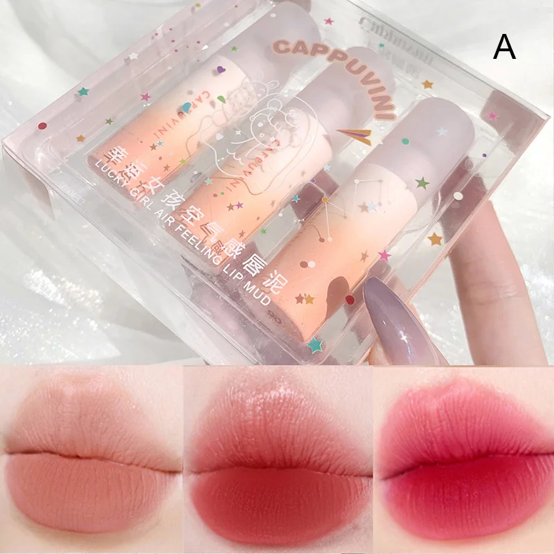 Orange Gradient Bean Paste Color Matte Lip Mud Velvet Lipstick Lip Glaze Long Lasting Moisturizing Lipstick Lip Makeup 
Orange Gradient Bean Paste Color Matte Lip Mud Velvet Lipstick Lip Glaze Long Lasting Moisturizing Lipstick Lip Makeup