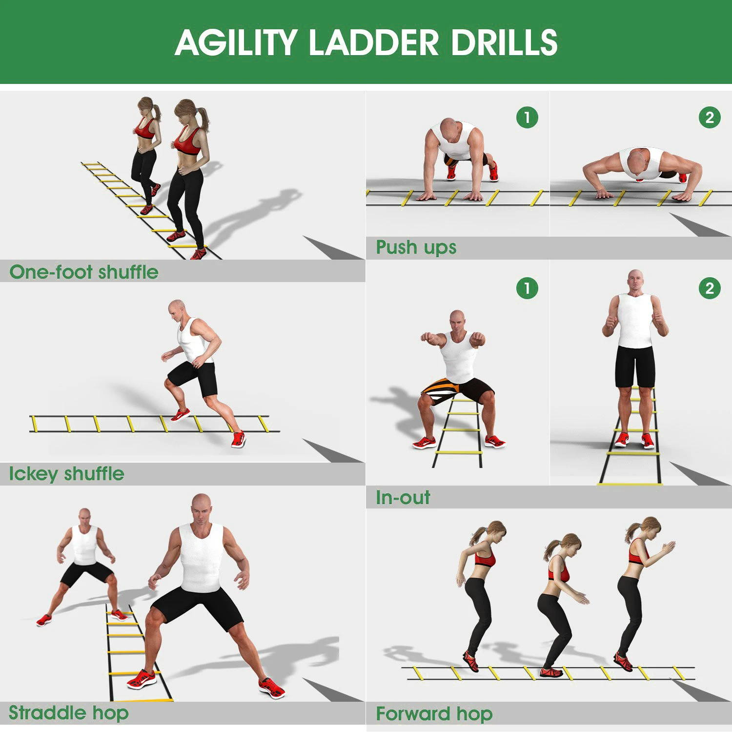 Adjustable Footwork Agility Speed Training Ladder Disc Resistant Umbrella Set Football Basketball Speed Agility Training Set
Adjustable Footwork Agility Speed Training Ladder Disc Resistant Umbrella Set Football Basketball Speed Agility Training Set