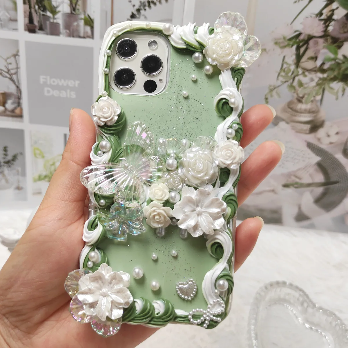 Handmade Case For iPhone 11/12 pro max DIY phone shell 3D butterfly flowers XS MAX XR Creamy Customized Cover 12 mini Angel gift
Handmade Case For iPhone 11/12 pro max DIY phone shell 3D butterfly flowers XS MAX XR Creamy Customized Cover 12 mini Angel gift