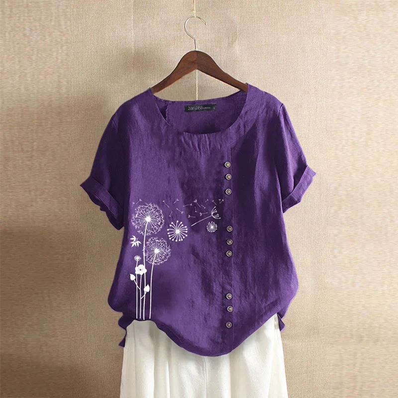 Shirts Boho Plus Size Casual Floral Fashion 2020 Vintage Shirts Harajuku Retro Cotton Linen Printed Short Sleeve Women
Shirts Boho Plus Size Casual Floral Fashion 2020 Vintage Shirts Harajuku Retro Cotton Linen Printed Short Sleeve Women