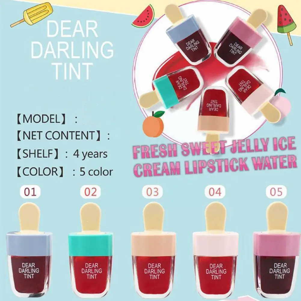 5pcs/set Korean Style Cute Ice Cream Lip Tint Makeup Gloss Waterproof Lipgloss Cosmetic Lip Lipstick Moisturizing Liquid La P6J1
5pcs/set Korean Style Cute Ice Cream Lip Tint Makeup Gloss Waterproof Lipgloss Cosmetic Lip Lipstick Moisturizing Liquid La P6J1