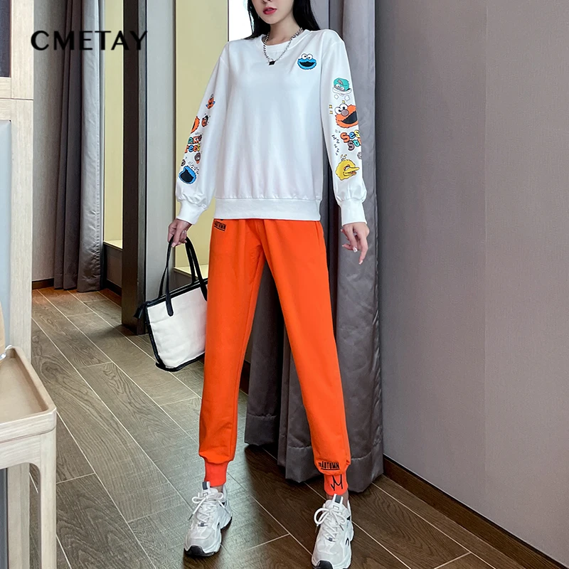 Повседневный Спортивный костюм для женщин, весна-осень 2021, новый корейский модный Свободный пуловер с длинными рукавами, длинные брюки, эле...
Повседневный Спортивный костюм для женщин, весна-осень 2021, новый корейский модный Свободный пуловер с длинными рукавами, длинные брюки, эле...