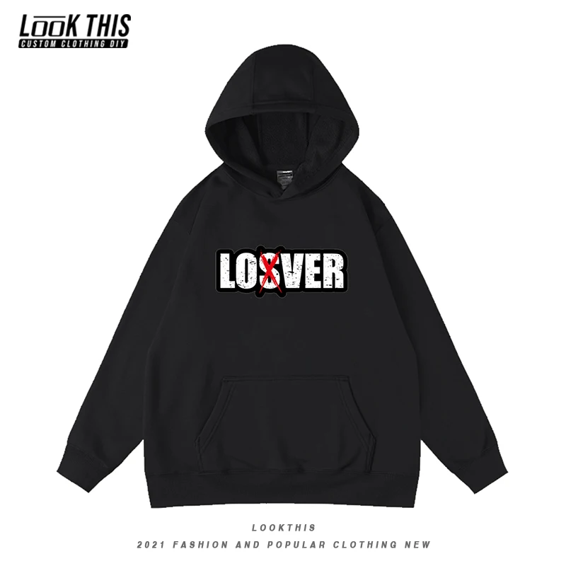 Loser Lover Hip Hop Hooded Hoodie Cool Pullover New Sweatshirt Spring Autumn Cartoon Design Letter Printed Hat Clothing Tops Men
Loser Lover Hip Hop Hooded Hoodie Cool Pullover New Sweatshirt Spring Autumn Cartoon Design Letter Printed Hat Clothing Tops Men